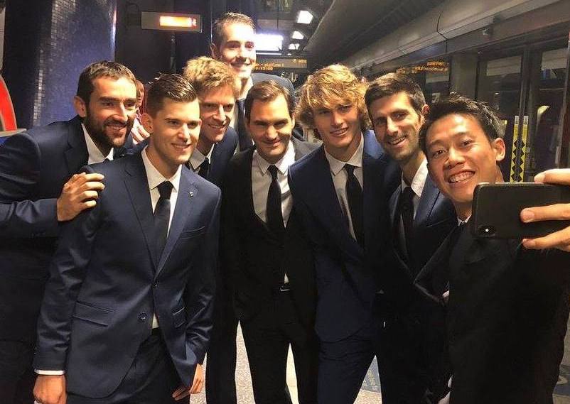 ТОП-8 теннисистов ATP добирались на открытие турнира в Лондоне на метро
