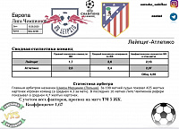 Прогноз на Футбол: от VXS | Лейпциг-Атлетико