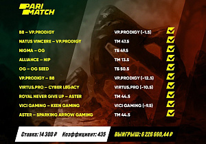 Собрал экспресс из 10 событий на Dota 2 - выиграл 6,2 млн рублей. История счастливчика