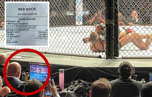 Дана Уайт зарядил $100 тысяч в БК, и смотрел по телевизору бокс прямо во время боя UFC